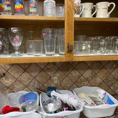 Sale Photo Thumbnail #147: Glasses, Cups and Utensils