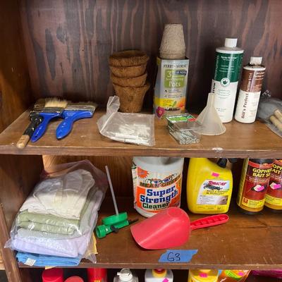 Sale Photo Thumbnail #158: Misc. sprays, fertilizer, shelf