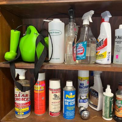 Sale Photo Thumbnail #155: Misc. sprays, fertilizer, shelf