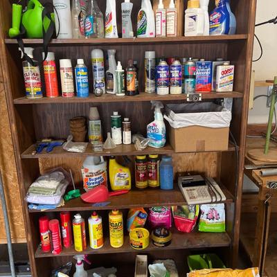 Sale Photo Thumbnail #154: Misc. sprays, fertilizer, shelf