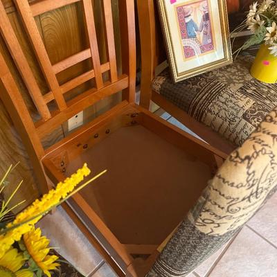 Sale Photo Thumbnail #186: Three Chairs, Two original Paintings, Plates and decor.