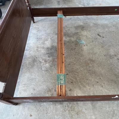 Bed Frame with Headboard & Carved Footboard (G-BC)