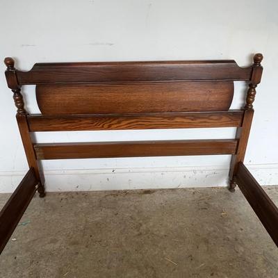 Bed Frame with Headboard & Carved Footboard (G-BC)