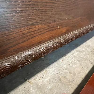 Bed Frame with Headboard & Carved Footboard (G-BC)