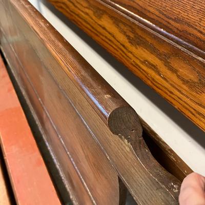 Bed Frame with Headboard & Carved Footboard (G-BC)