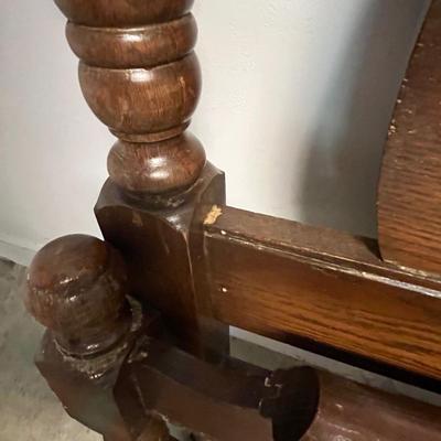 Bed Frame with Headboard & Carved Footboard (G-BC)