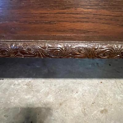 Bed Frame with Headboard & Carved Footboard (G-BC)