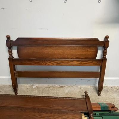 Bed Frame with Headboard & Carved Footboard (G-BC)