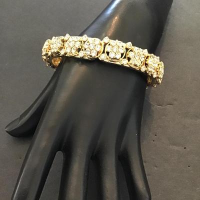 Gold tone, fashion, statement bracelet