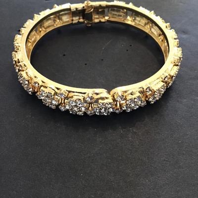Gold tone, fashion, statement bracelet
