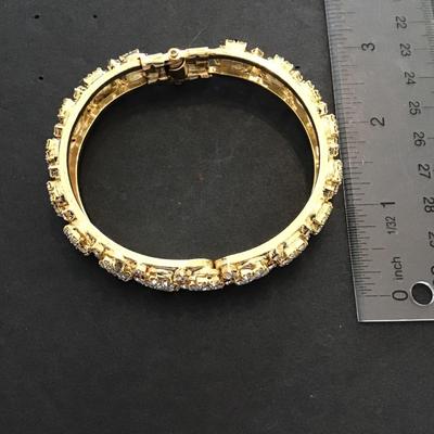 Gold tone, fashion, statement bracelet