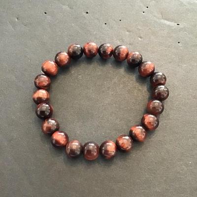 Very nice Polished Stone stretchy bracelet