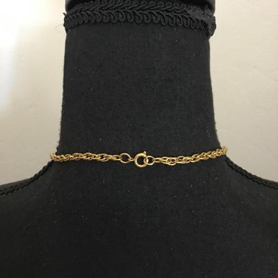 18 K gold plated large ART signed Buddha charm and tassel extra long dangle, pendant, chain statement necklace