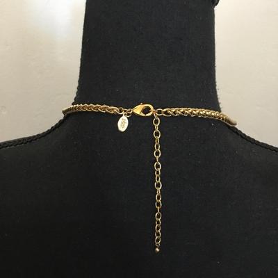 Beautiful very nice gold tone, vintage Joan Rivers chain-link rope chain necklace