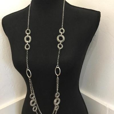 Vintage premier, design, Silver-tone statement, necklace