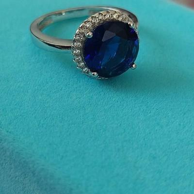 Lab-Created Sapphire Ring