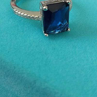 Lab-Created Sapphire Ring