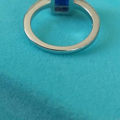 Lab-Created Sapphire Ring