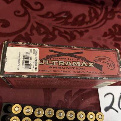 Ultramax 45 Colt 250 Grain Round Nose Flat Point
