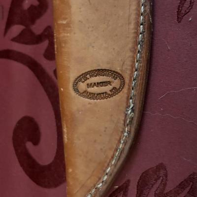Knife with Leather Sheath