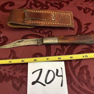 Case XX Knife with Leather Sheath