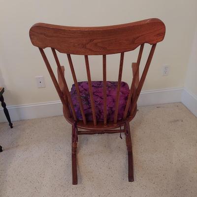 Wooden Rocking Chair with Batik Cushion (BB2-BBL)