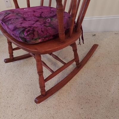 Wooden Rocking Chair with Batik Cushion (BB2-BBL)
