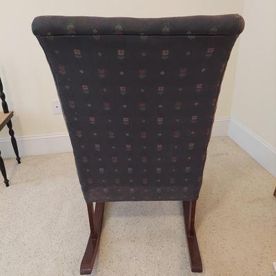 Early North American Style Upholstered Rocking Chair (BB2-BBL)