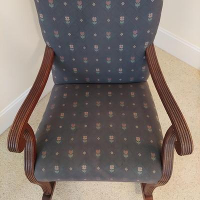 Early North American Style Upholstered Rocking Chair (BB2-BBL)