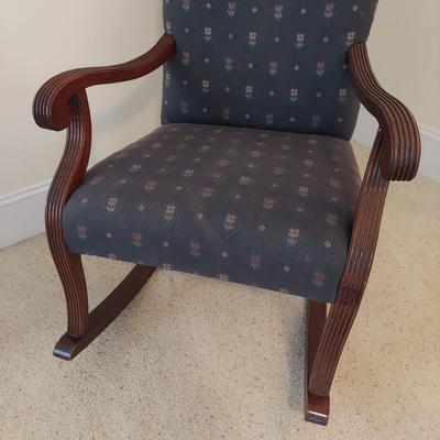 Early North American Style Upholstered Rocking Chair (BB2-BBL)