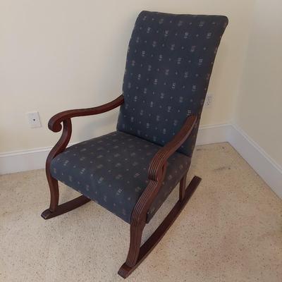Early North American Style Upholstered Rocking Chair (BB2-BBL)
