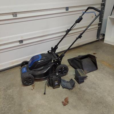 Kobalt 80V 21” Cordless Push Mower w/ Two Batteries, Charger, & Accessories (G-BBL)