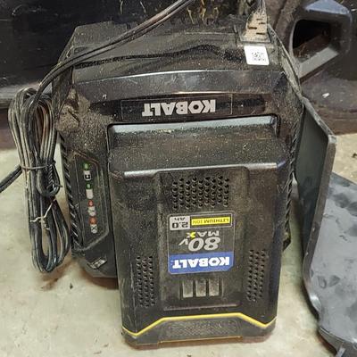 Kobalt 80V 21” Cordless Push Mower w/ Two Batteries, Charger, & Accessories (G-BBL)