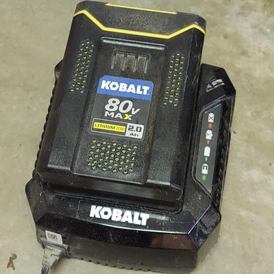 Kobalt 80V 21” Cordless Push Mower w/ Two Batteries, Charger, & Accessories (G-BBL)