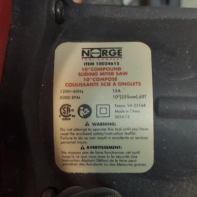 Norge 10” Compound Miter Saw & Stand (G-BBL)