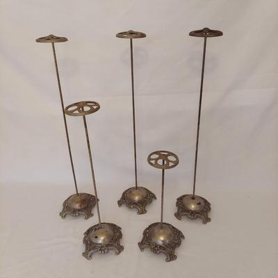 Victorian Millinery Cast Metal Hat Stands (G-BBL)