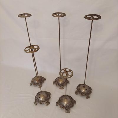 Victorian Millinery Cast Metal Hat Stands (G-BBL)
