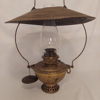 Bradley Hubbard Hanging Brass Oil Lamp (G-BBL)