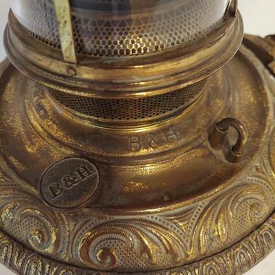 Bradley Hubbard Hanging Brass Oil Lamp (G-BBL)