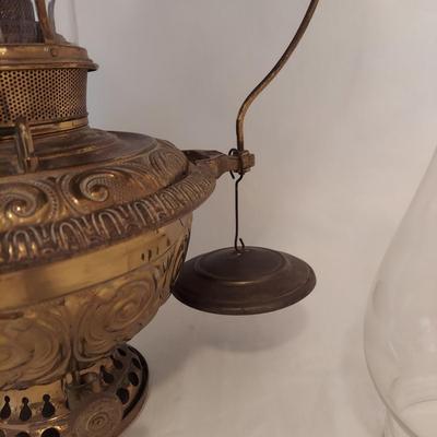 Bradley Hubbard Hanging Brass Oil Lamp (G-BBL)