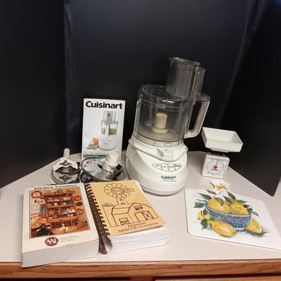 CUISINART PREP 11 PLUS FOOD PROCESSOR, SCALE, CUTTING BOARD & COOKBOOKS