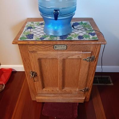 BERKEY WATER FILTER SYSTEM & A WHITE CLAD CABINET