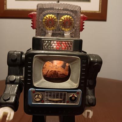 WORKING 1950’s ALPS TELEVISION SPACEMAN ROBOT MADE IN JAPAN