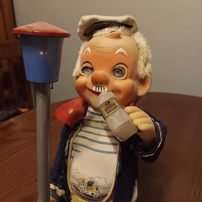 1950'S OR 60'S BATTERY OPERATED "THE DRINKING CAPTAIN"