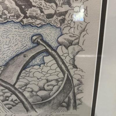 Sale Photo Thumbnail #60: Signed to Bruce
numbered 16/100
Dimensions: 34.5" wide x 28" tall x 1" deep
Artist Mati Klarwein was born on April 9, 1932, and died on March 7, 2002