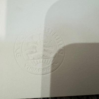 Sale Photo Thumbnail #115: Art Pimps poster "as found" signed by Stanley Mouse
25.5" x 19.5"
marked 9/20 or 5/20?
slight bent corners and a tiny bit of dirt on the back.  See pictures.