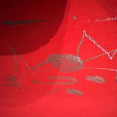 Sale Photo Thumbnail #106: Art Pimps poster "as found" signed by Stanley Mouse
25.5" x 19.5"
marked 9/20 or 5/20?
slight bent corners and a tiny bit of dirt on the back.  See pictures.