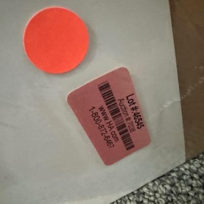 Sale Photo Thumbnail #135: signed by Kelly and one more.
small tear and indentation on poster. 
38" x 25 1/4"