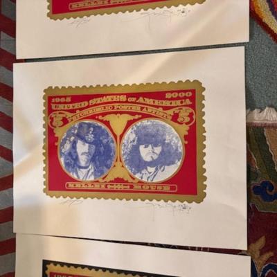 Framed Progress posters all signed 6 total posters