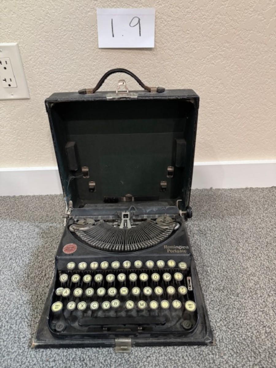 Sale Photo Thumbnail #178: Not sure if it works.
13" x 12" x 4" - is the size of the case that surrounds the typewriter.